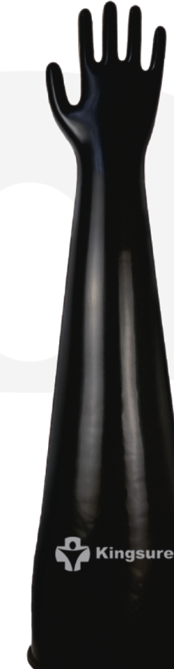 KS1000 black Butyl isolator glove